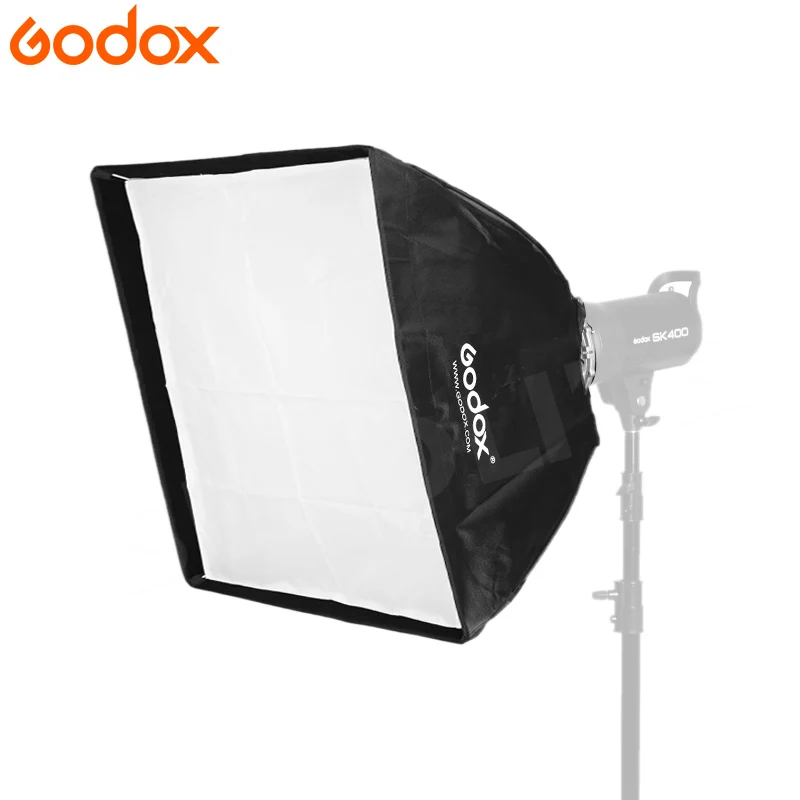 Godox 60x60 см Umbralla софтбоксы мягкая коробка с креплением Bowens кронштейн держатель+ сумка для переноски для фотостудии Speedlite Strobe