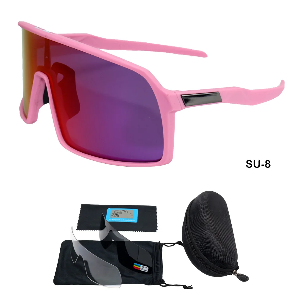 Набор из 3 линз, новинка, фирменный дизайн, Sutro, велосипедные солнцезащитные очки для мужчин и женщин, велосипедные очки, поляризационные, велосипедные очки - Цвет: SU8