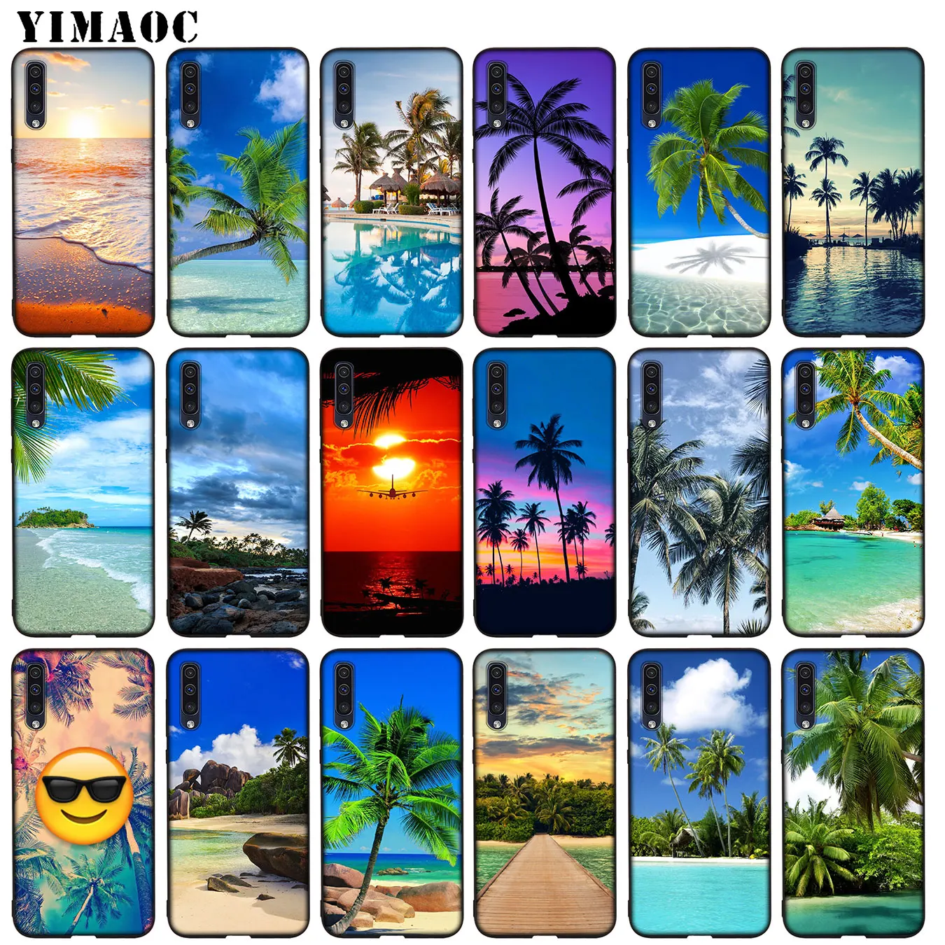 

Sea Tropical palm trees seaside Beach Soft Silicone Case for Samsung Galaxy A70 A60 A50 A40 A30 A20 A10 A50S A40S A30S A20S A10S