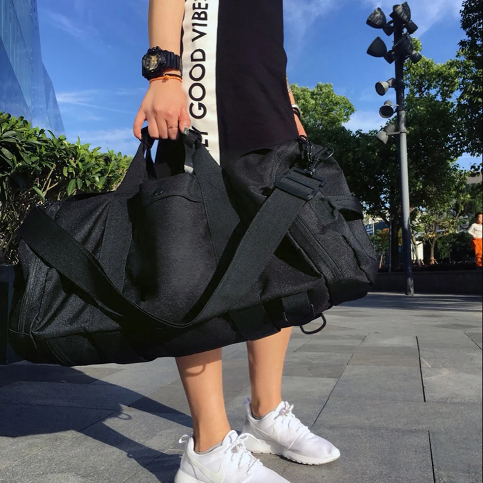DITD мужские дорожные сумки, Черная мужская сумка-тоут на плечо, сумка для путешествий, рюкзаки, портативные женские сумки, большая сумка для выходных, сумка для вещания, качественная
