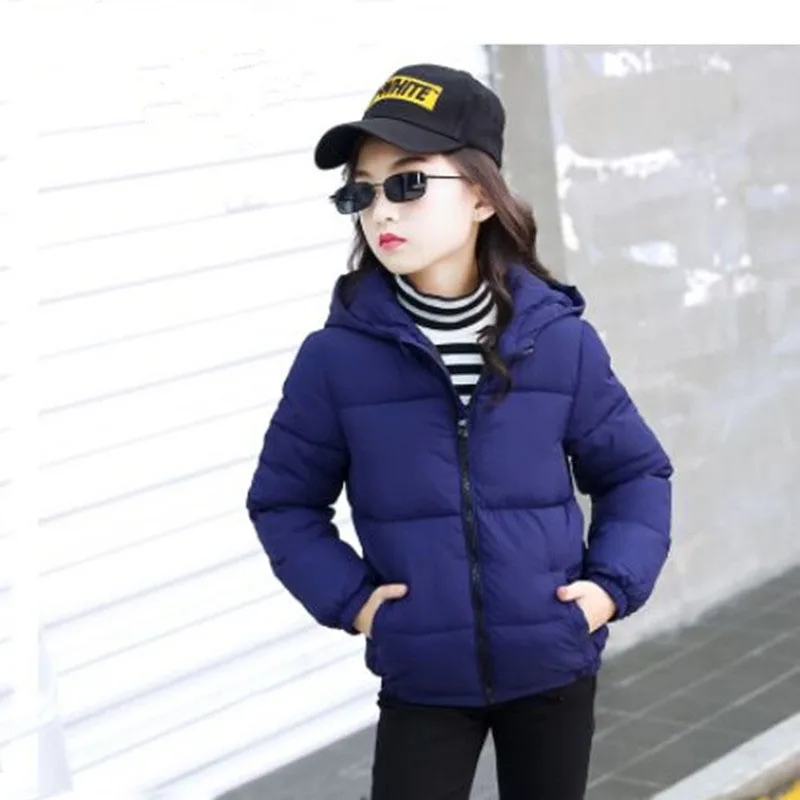 

Winter 2018 New Winter Children Outerwear & Coats Girls Winter Coat Thick Cotton Warm Jacket Coat Winterjas Meisjes