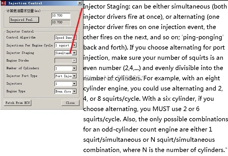 9 Setings-Injection Control-Injector Staging