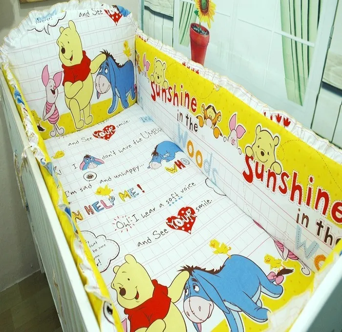 تعزيز! 100% 6 قطع سادة القطن مجموعة مفروشات للسرير سرير الطفل الفراش مجموعة اطفال كيت( bumpers+sheet+pillow تغطية) تعزيز! 100% 6 قطع سادة القطن مجموعة مفروشات للسرير سرير الطفل الفراش مجموعة اطفال كيت( bumpers+sheet+pillow تغطية)