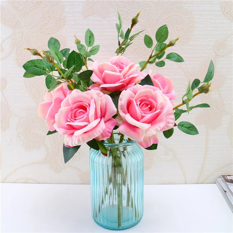 Artificial Roses Flowers Artificial Large Rose Flower Wedding