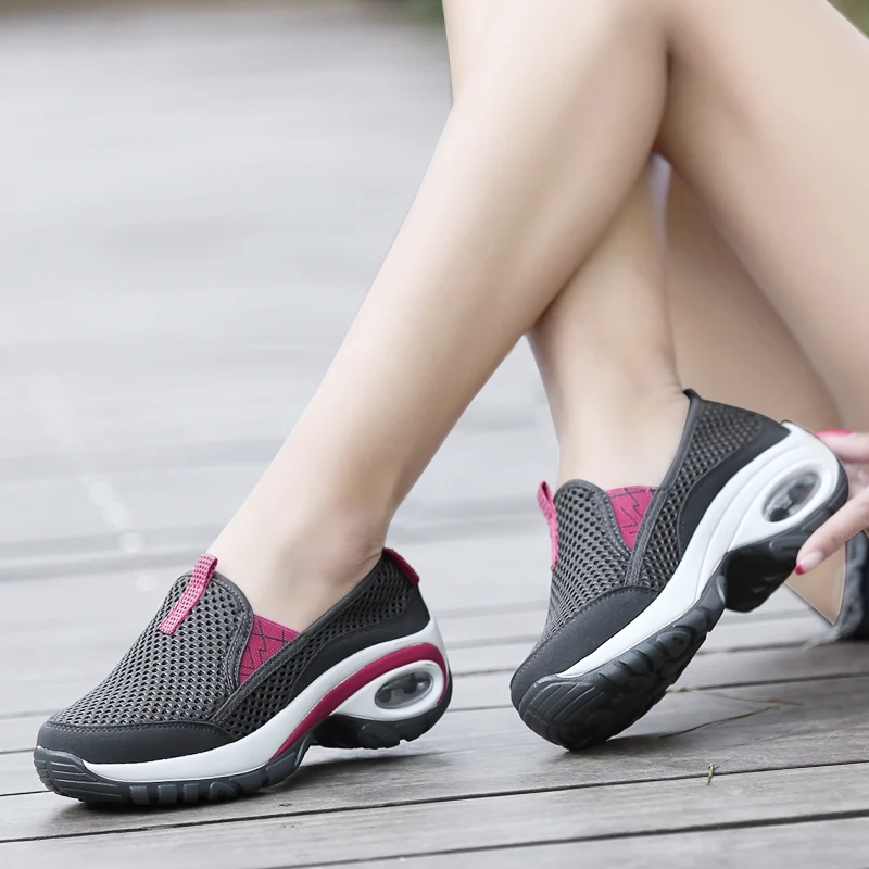 

Sneakers Women Summer zapatos de mujer Vest Sport Shoes Woman Air cushion damping Runningg Shoes For Women Chaussure Femme