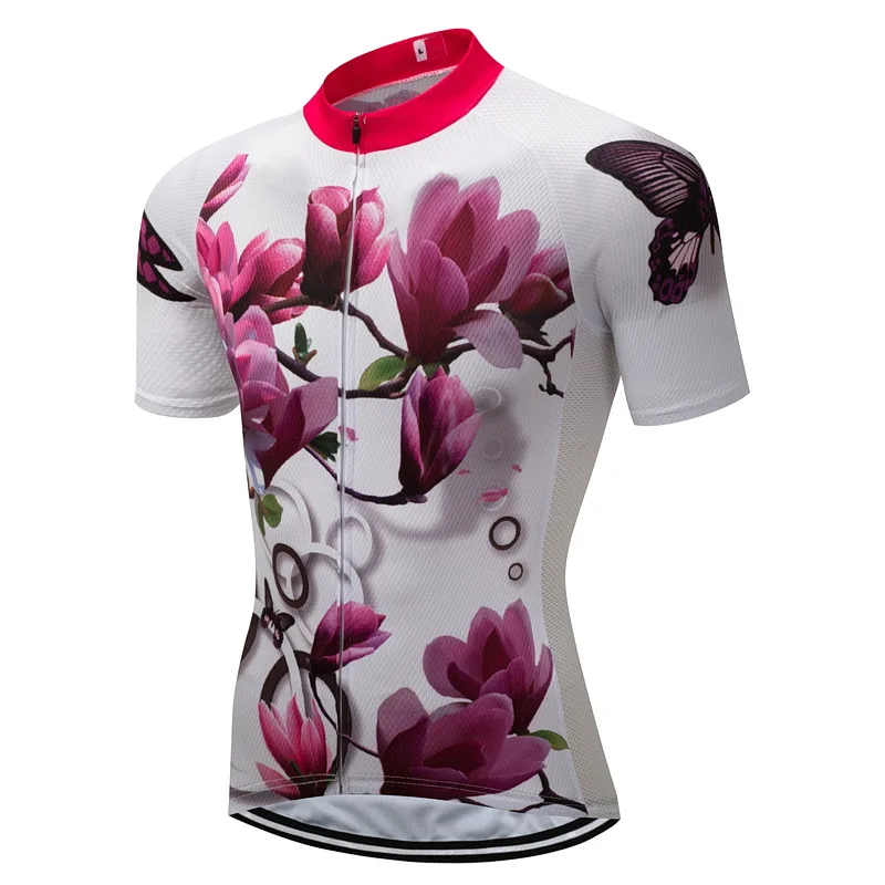women Flower Pro Cycling Jersey CyclingJersey Bicycle Jersey Cycling Clothing MTB Mountain Bike