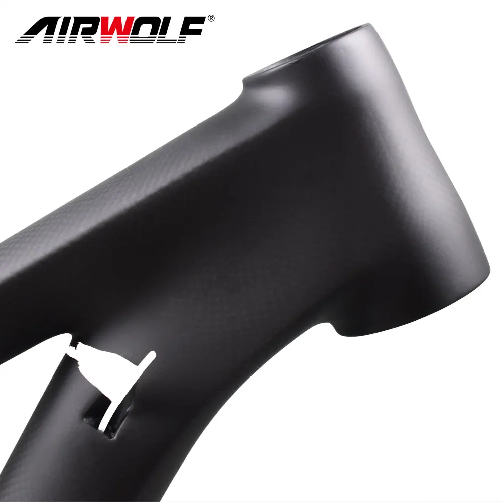Perfect Airwolf carbon frames 26 14inch BB92 carbon frame 3K weave fit for 31.6mm seatpost carbon mtb frame 26er 2