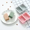 GOOD 2 Cavity Plain Basic Rectangle Silicone Soap Mold Soap Molds Homemade DIY Craft Form Ice Cube Tray Cake Mould Bathroom ► Photo 1/5