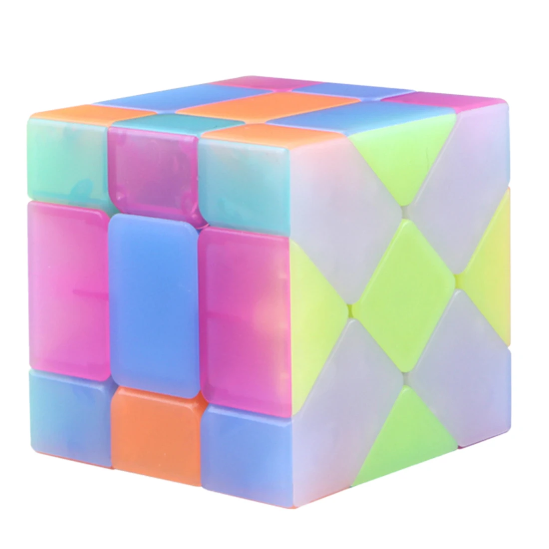 

Qiyi Fisher Magic Cube Puzzle Puzzles Magic Cubes Early Educational Toy For Children New Cube 2019 - Jelly Color