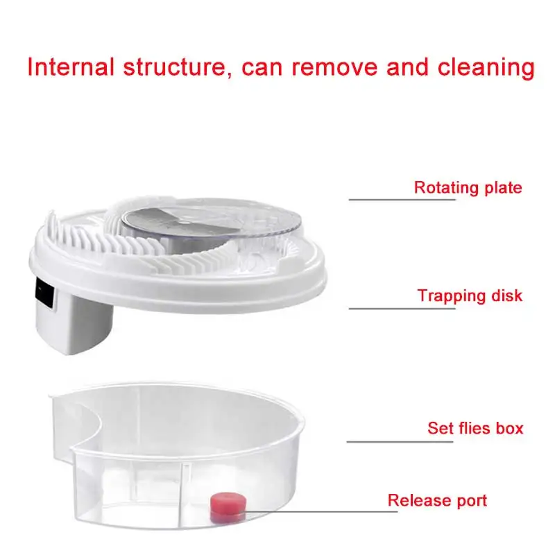 Электрический мухоловка устройство с ловушкой еды борьба с вредителями Электрический Анти мухоловка ловушка для вредителей отпугиватель насекомых