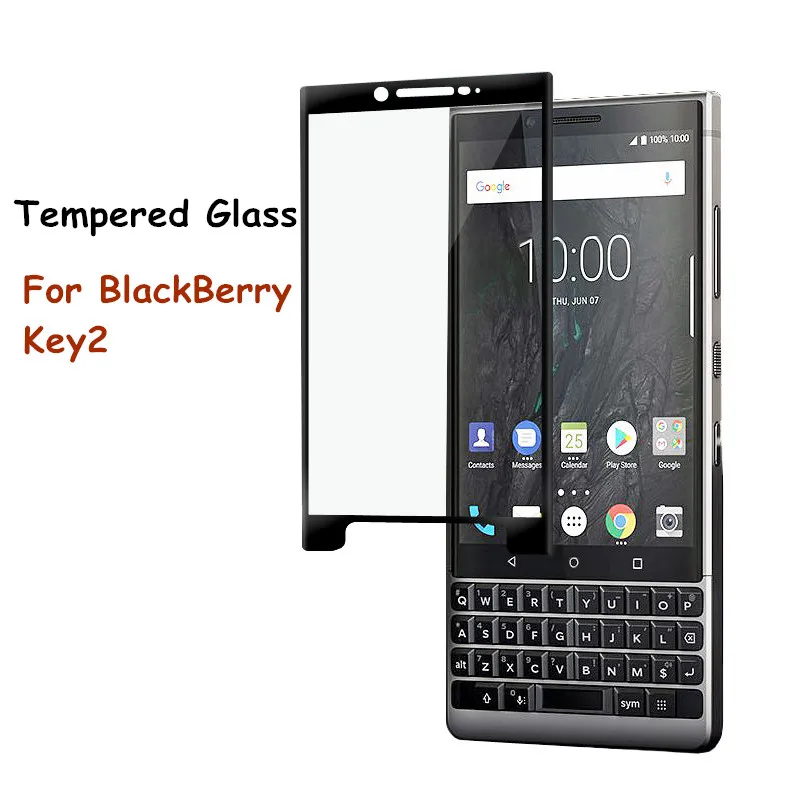 CCDZ 9 H изогнутое полное покрытие из закаленного стекла для Blackberry Key Two key 2 Защитная