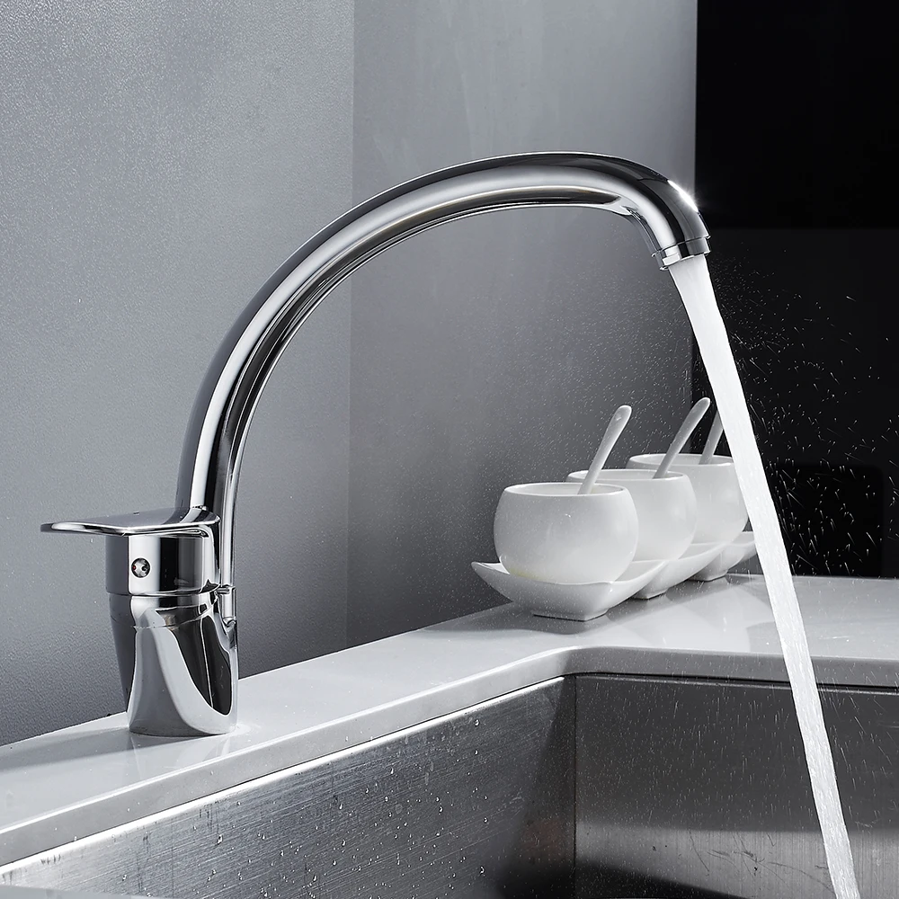 

Kitchen Faucet Non-low Pressure Tap Sink Faucet Tap for Kitchen Single Lever Copper body, Zinc Alloy Handle