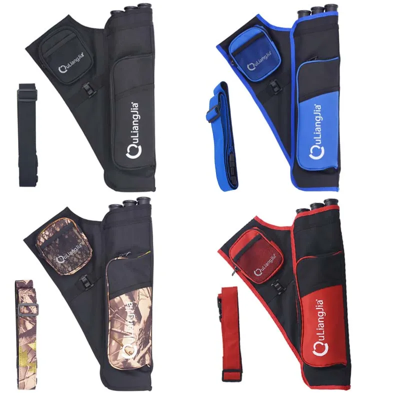 

3 Tubes Arrow Quiver Adjustable Belt Bow Arrow Waist Carrying Arrow Quiver