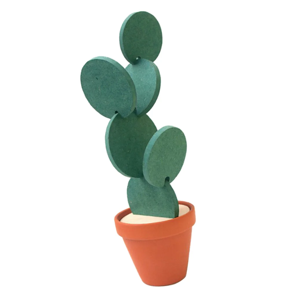 Coffee Placemat Cactus Leaf Coaster Cup Mug Glass Beverage Holder Pad Mat