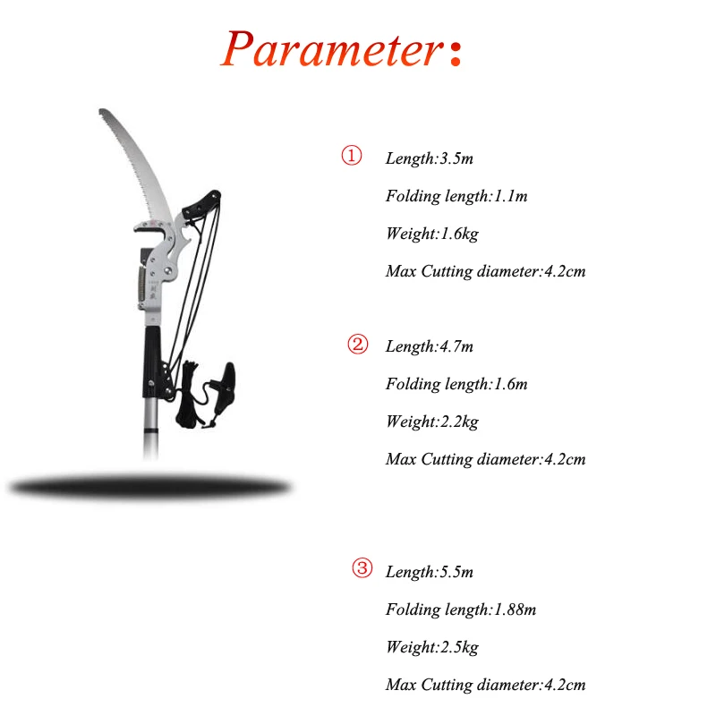 Ручная пила фруктовое дерево Обрезка пила высокая высота секаторы садоводческие телескопические садовые дерево ремонт ножницы инструменты