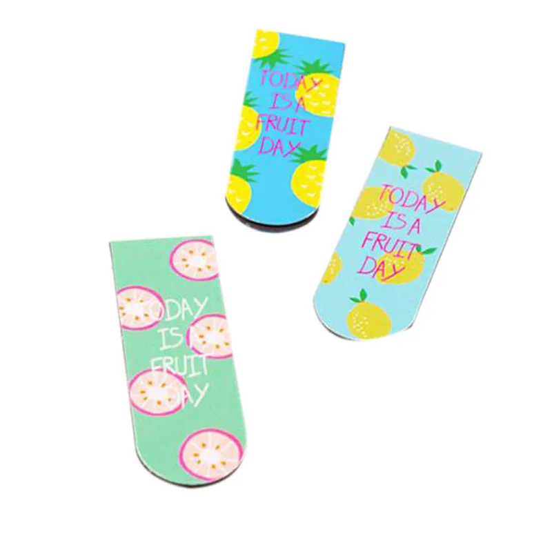 

3 Pcs Kawaii Cute Fruit Ice Cream Magnetic Bookmarks Books Marker Of Page Stationery School Office Supply Student Rewarding Pr
