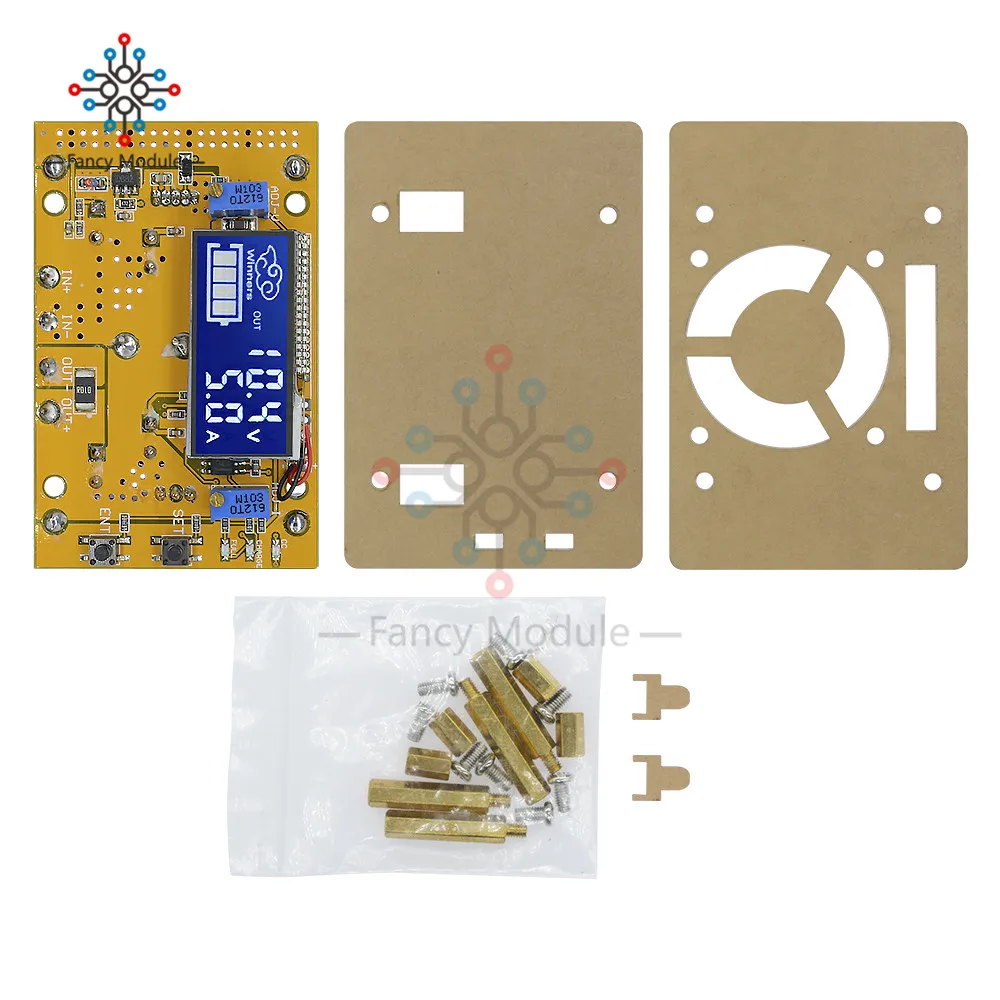 10A DC-DC Регулируемый ЖК-дисплей с двойным дисплеем CC CV понижающий модуль преобразователя питания+ чехол