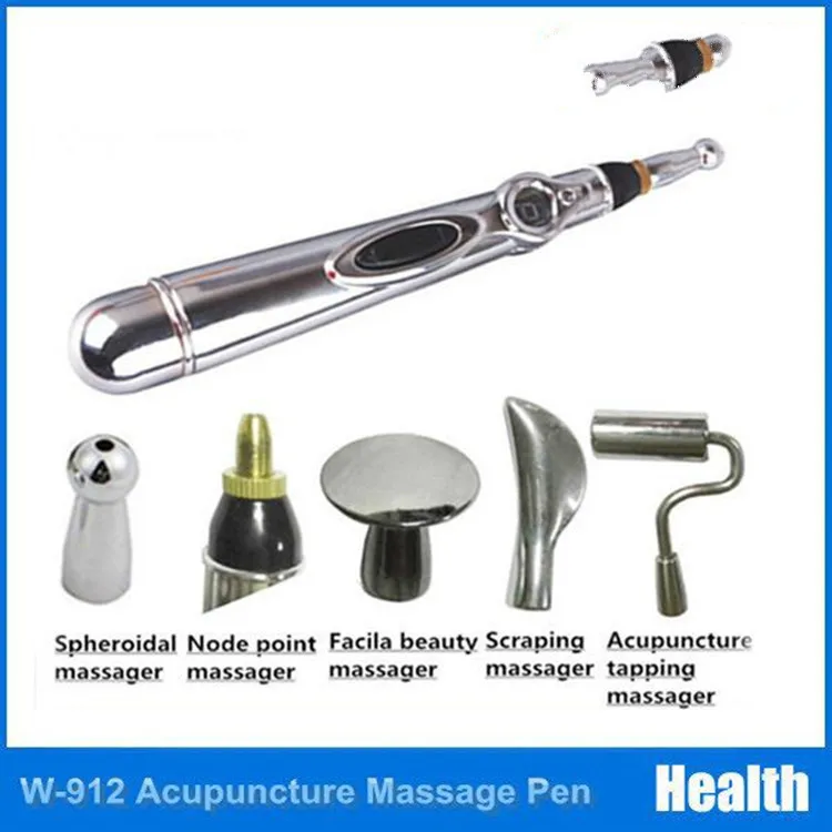 New 2018 Hot selling Pain Relief Electric Acupuncture Magnet Therapy Heal Massage Pen 5 head Meridian Energy |