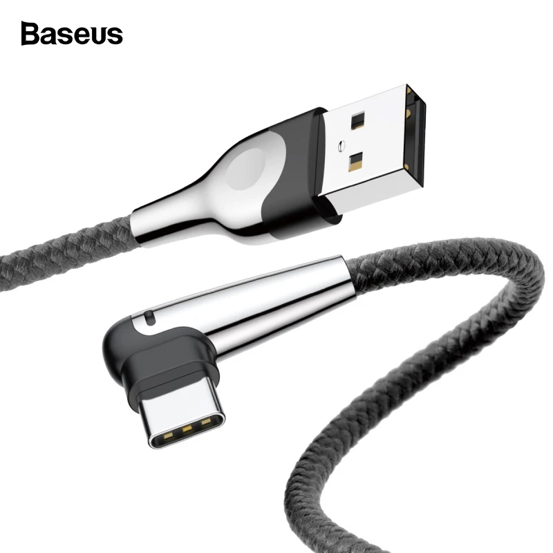 Baseus Lighting usb type C кабель быстрой зарядки type-c кабель для samsung S10 S9 Xiaomi Mi 9 8 huawei P20 Lite USB-C Кабель зарядного устройства