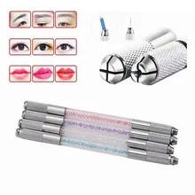 ATOMUS 1 шт., стразы, ручка, ручная Татуировка, микролезвие, ручка для глаз, бровей, губ, Перманентный макияж, микроблейдинг, тату-машинка, ручка