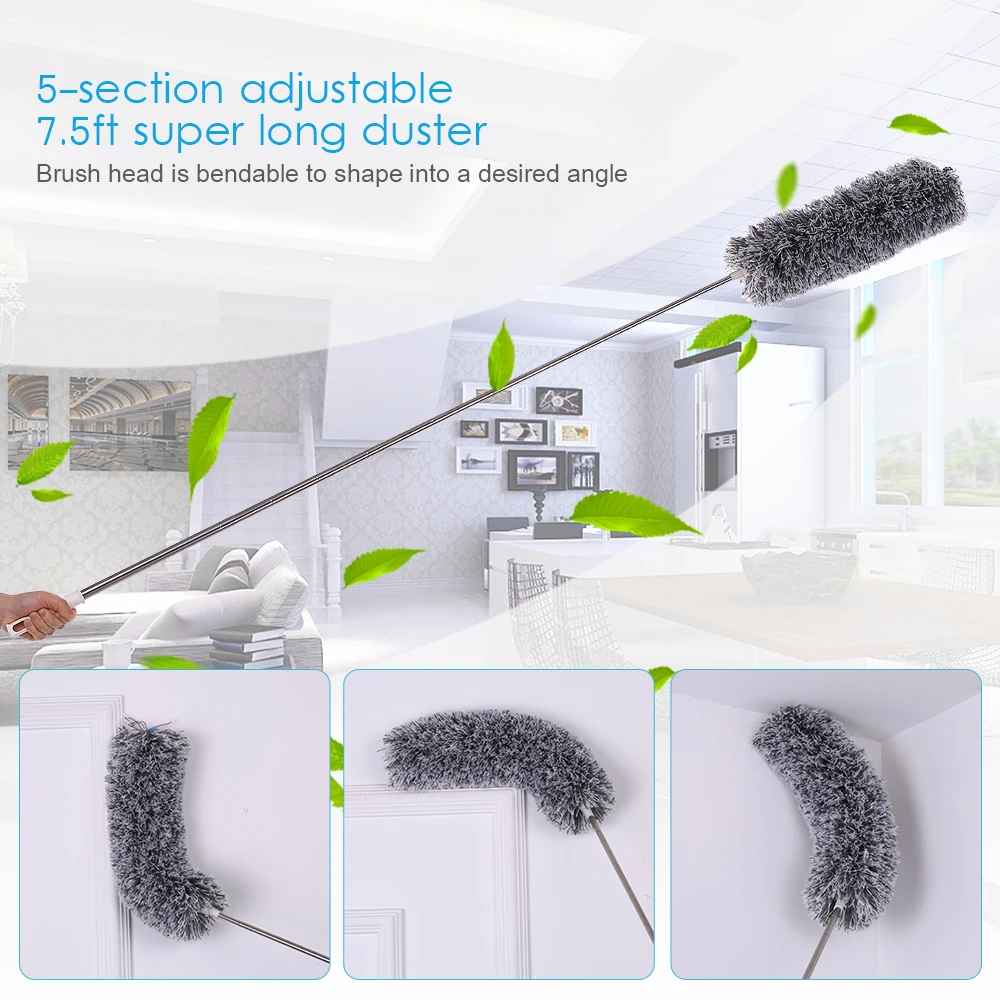 Buy Soft Microfiber Duster Brush Dust Cleaner Brush
