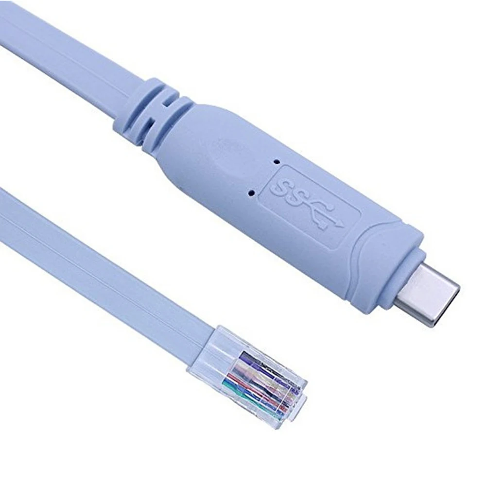 2018 New 1.8m FTDI USB C Type C to RJ45 Console Cable for Huawei Router