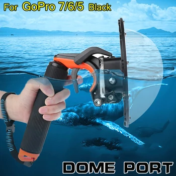 

Waterproof Dome Port Housing for GoPro hero 6 Camera Lens Dome Waterproof Case for GoPro Hero 5 Hero6 Accessories go pro 6