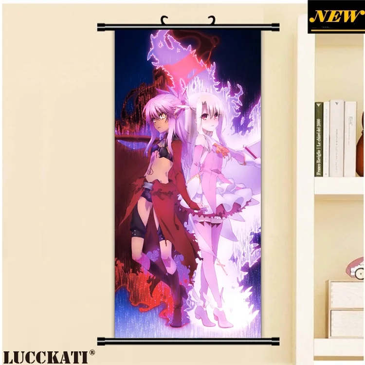 

45X95CM Fate/kaleid liner Prisma Illya KALMIA loli cameltoe cartoon anime art wall picture mural scroll canvas painting poster