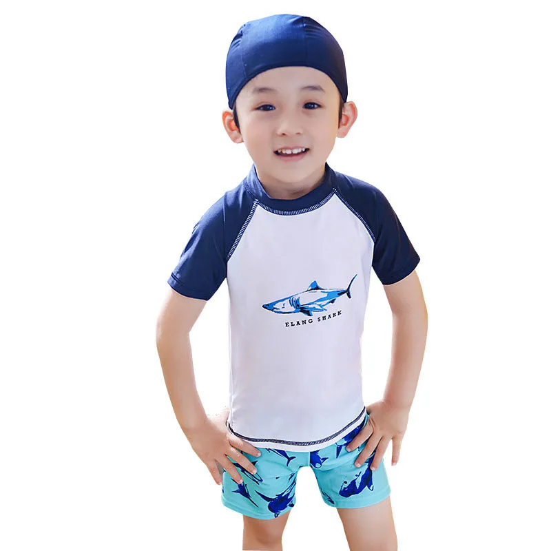 shark print bathing suit
