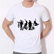 Design Creative Cool Novelty Funny Boy Tshirt White Soldier Silhouette Men T Shirt Style Men Women Print Fashion Tee 45N-2#