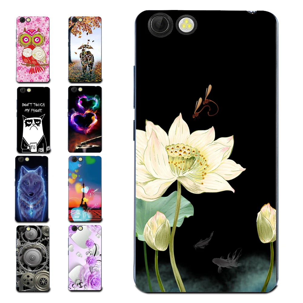 

Black Lotus Flower Case for Prestigio Muze A7 PSP7530 DUO Animal Cover Bag Floral Cases Housing Shell