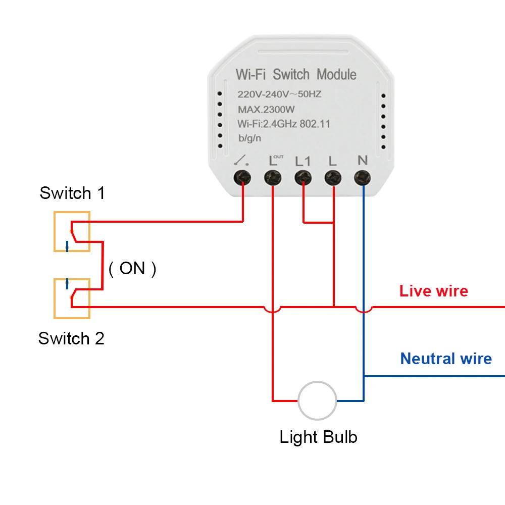 Модуль Smart Switch Alexa с поддержкой приложения Life таймер управления таймером