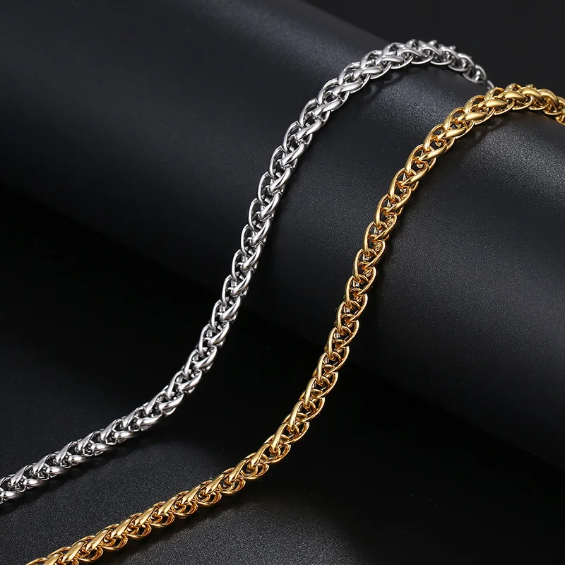 CACANA Stainless Steel Chain Bracelets For Man Women Gold Silver Color For Pendant Flower Basket Donot Fade Jewelry A1249