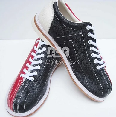 

free shipping unisex professional leather rental bowling shoes