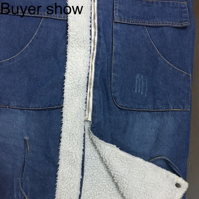 2018 Warm Winter Long Bomber Women Spring Autumn Hooded Coat Jeans Denim Jackets Basic Ladies Windbreaker Female Large Plus Size