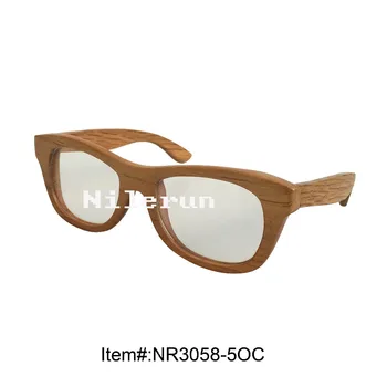 

light color wooden reading glasses