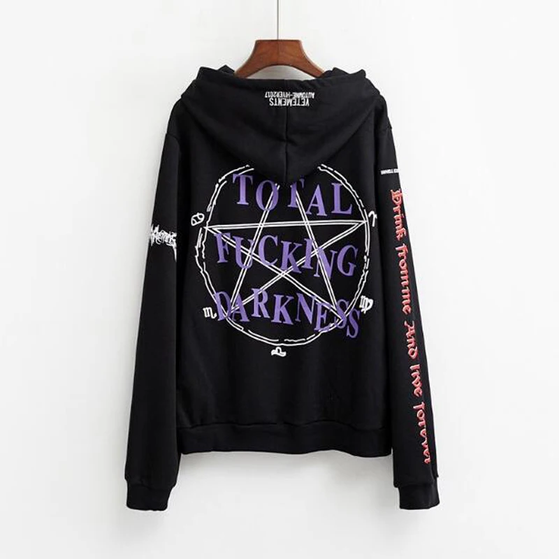  Spring Autumn New Style Women Hoodies Sweatshirts Letters Print Long Sleeve Hooded Pullovers Women 