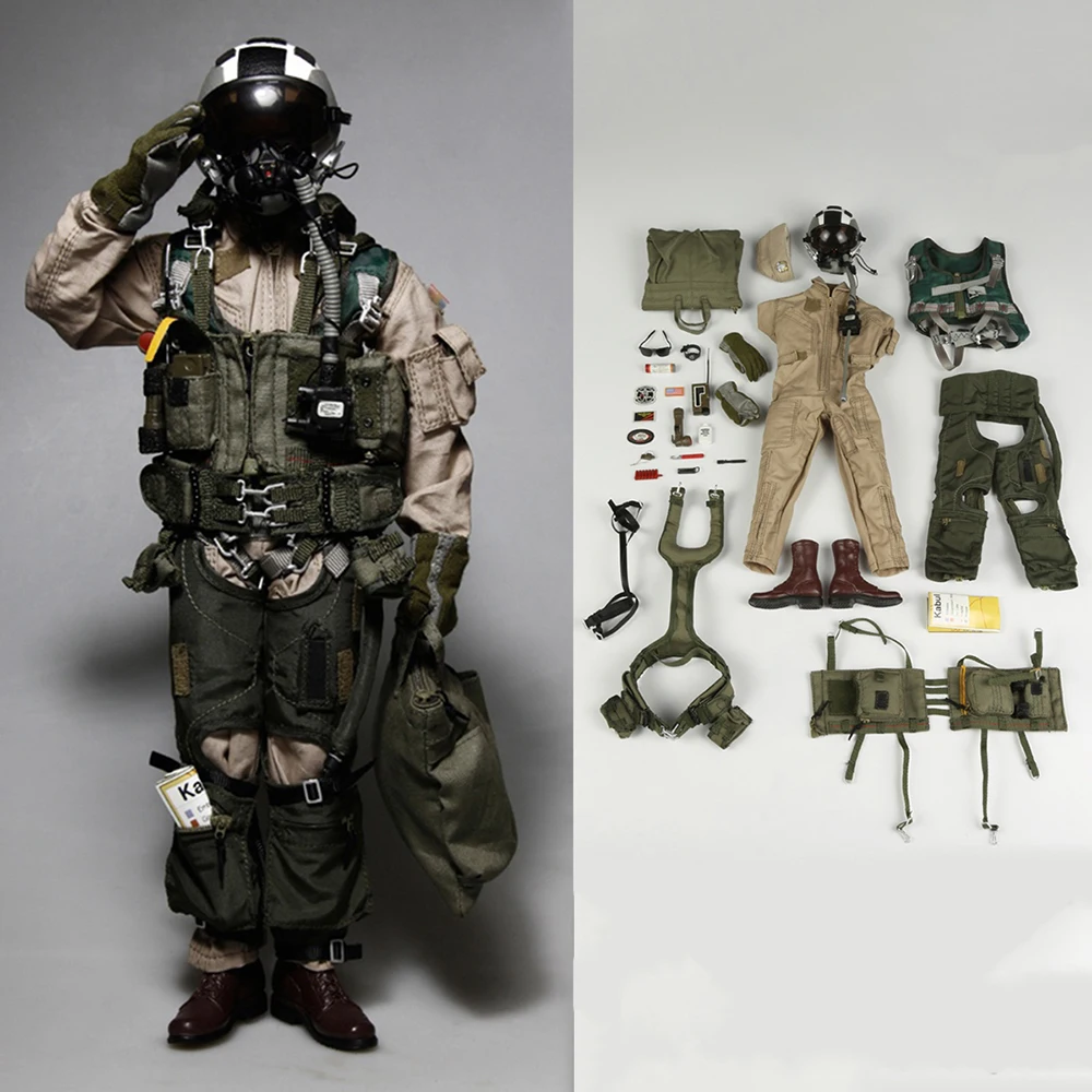 

1/6 Soldier Clothes Set US Naval Air Force Black Knights Set For 12 Inches Action Figures