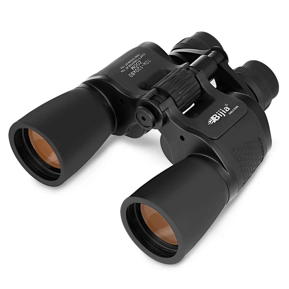 BIJIA 10X-120X80 78 متر/1000 متر HD الليلية واسعة زاوية بريزم مجهر في الهواء الطلق للطي تلسكوب