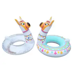 Новое надувное кольцо для плавания Альпака ПВХ Альпака для бассейна, погружаемый в воду Детский круг для плавания Безопасный и прочный