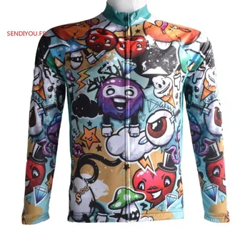 

SENDIYOU.FS 2019 cycling jersey men lycra spandex mountain bike clothes long sleeve sets cycling clothing men mono Men