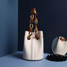 Witfox Resin chain bucket women fashion european luxury handbags women bags designer sac a main femme de marque luxe cuir bags for women crossbody chain sac a main femme de marque luxe cuir 2018 woman leather luxury handbags women brands