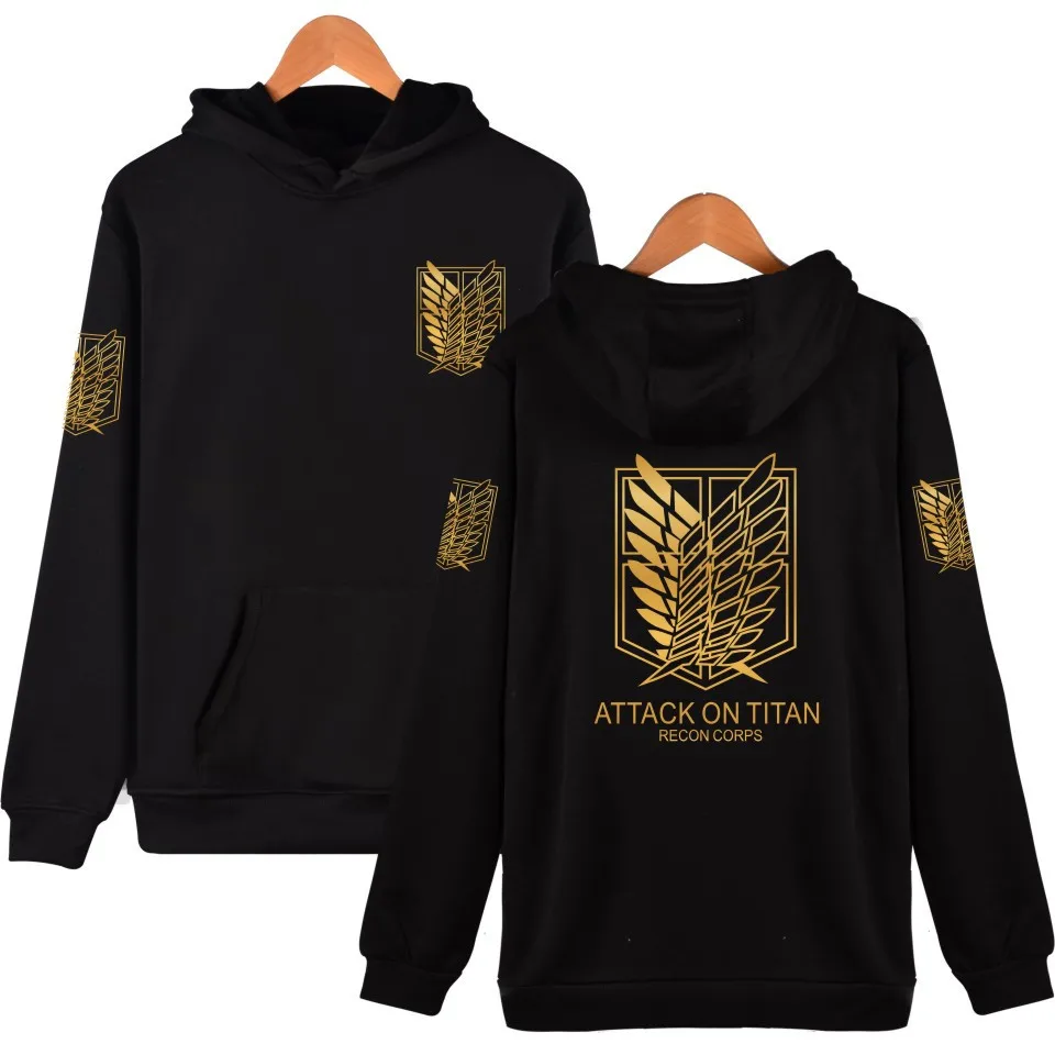 

Attack on Titan mens Hoodie anime Harajuku Pullover streetwear hoody Sweatshirt plus size tops casual Hoodies and Sweatshirts