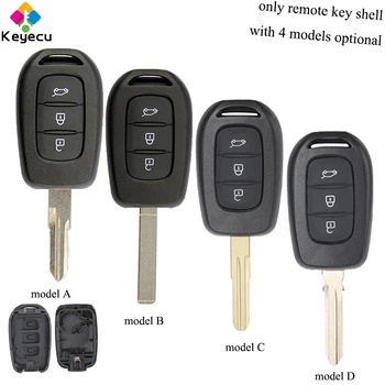

KEYECU 10PCS/Lot Remote Control Car Key Shell Housing With 3 Buttons - FOB for Renault Sandero Dacia Logan Lodgy Dokker Duster