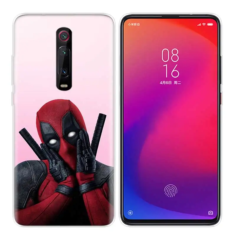 Силиконовый чехол для Xiao mi Red mi K20 Pro K20Pro Note 5 6 7 7A 6A mi A2 A1 8 Lite 9 S2 Pocophone F1 Deadpool Dead Pool Funny - Цвет: R-003