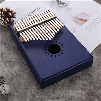 

ins Foot Carton Kalimba 17 Key Kalimba Mahogany Thumb Piano Mbira Natural Mini Keyboard Instrument Boy Girl Holiday gifts