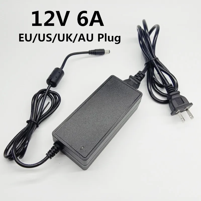 12 V 6A 12В вольт постоянного тока в переменный ток Питание 100 240V Универсальный