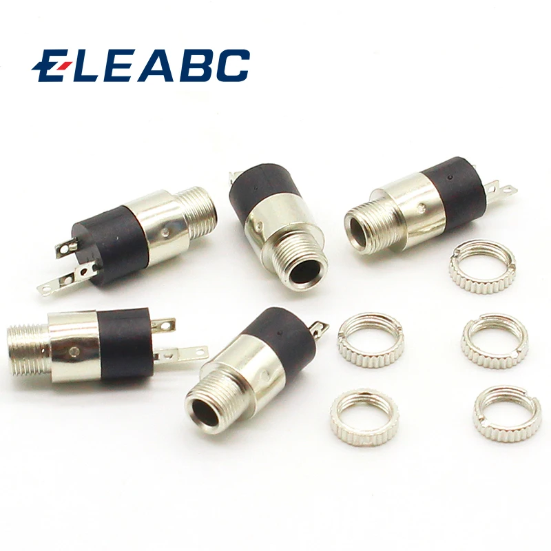 10PCS LOT PJ392 3 5mm Stereo Female Sockect Jack With Screw 3 5 Audio Headphone Connector PJ 392 