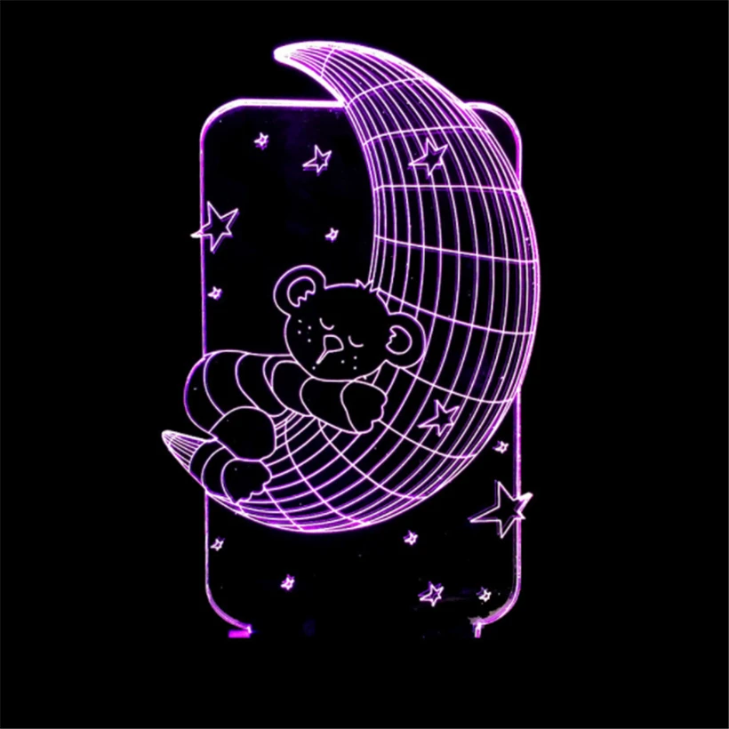 bear 3D night light (8)