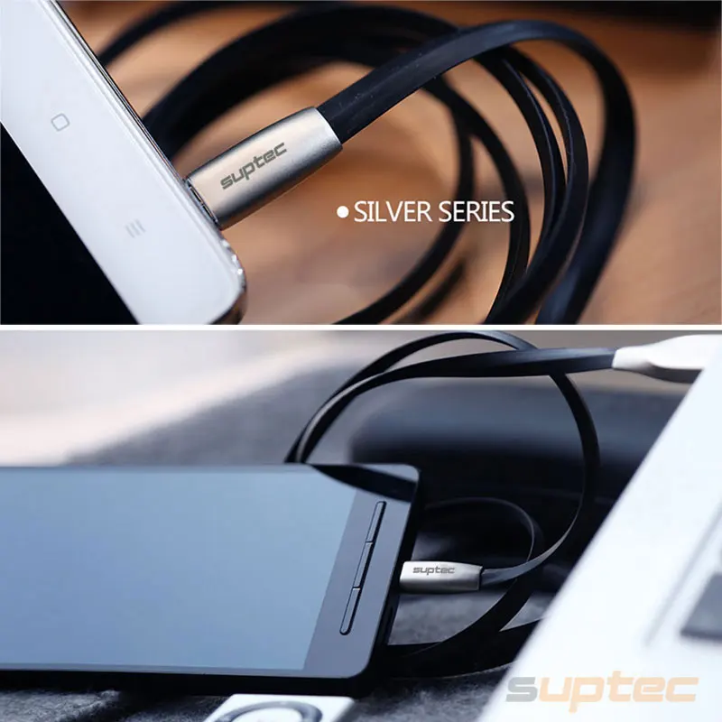 SUPTEC Micro USB кабель 2.4A Быстрая зарядка данных зарядное устройство плоский кабель для Android samsung S6 S7 Edge Xiaomi huawei MP3 Microusb шнур